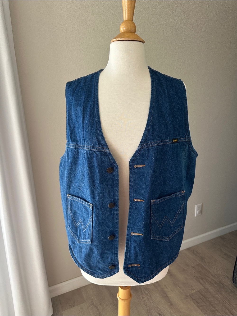 Wrangler Denim Button Down Vest